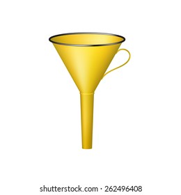 Funnel in yellow design