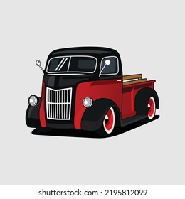 Funnies classic car illustration vector image