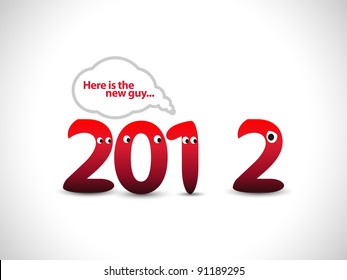 Funny 2012 New Year's greeting card