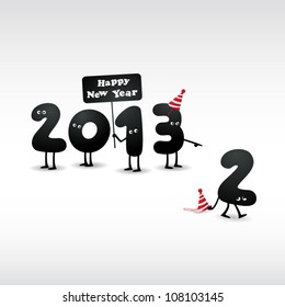 Funny 2013 New Year's Eve greeting card