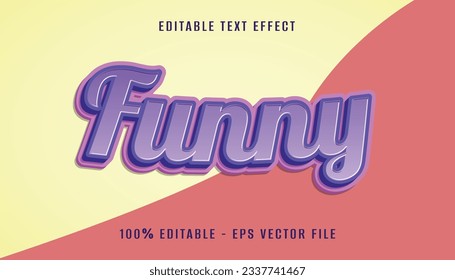 funny 3d text effect design