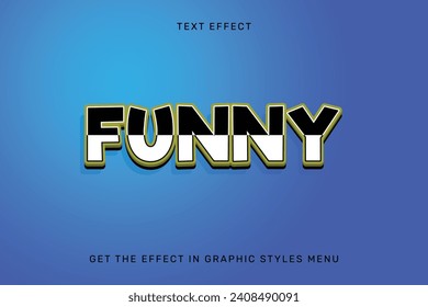 Funny 3d text effect styles mockup concept Black text