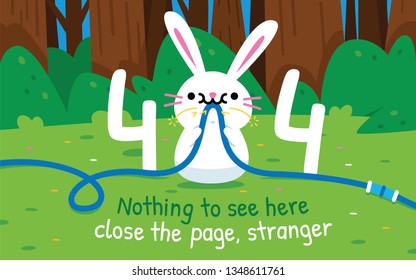 Funny 404 Error Page, Vector Layered File