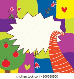 Funny abstract background for children