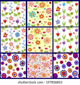 Funny abstract floral wallpapers