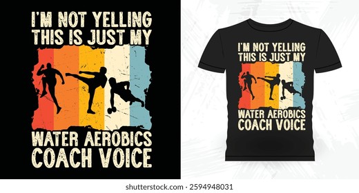 Funny Aerobics Instructor Vintage Aerobics T-shirt Design