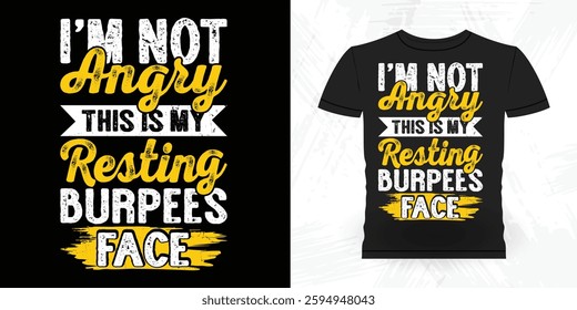 Funny Aerobics Instructor Vintage Aerobics T-shirt Design