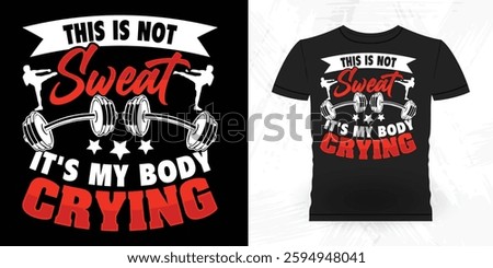 Funny Aerobics Instructor Vintage Aerobics T-shirt Design