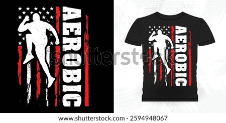 Funny Aerobics Instructor Vintage Aerobics T-shirt Design