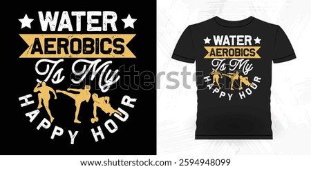 Funny Aerobics Instructor Vintage Aerobics T-shirt Design