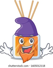 Funny air freshener sticks cartoon mascot performed as an Elf