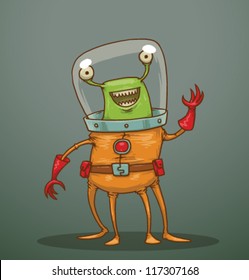 Funny Alien 01, vector