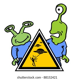 Funny alien attack
