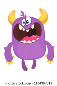 Funny alien character. Vector illustration