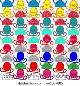 Funny aliens, background