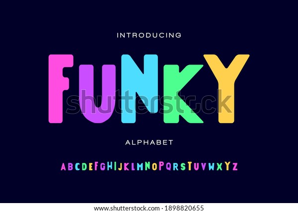 Funny alphabet fonts. Letter\
for a design, poster, banner, etc. Vector element or template A to\
Z