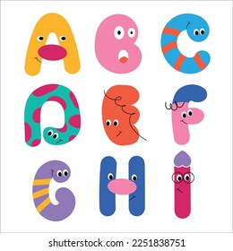 Alfabetización divertida - A, B, C, D, E, F, I, H, G