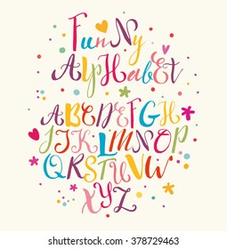 Funny Alphabet for your design.