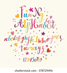 Funny Alphabet for your design.