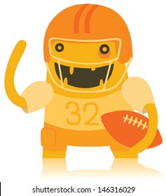 Funny American Footballer Monster