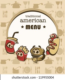 funny american menu