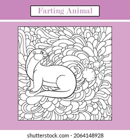 Funny Animal Coloring Page,  For Kids