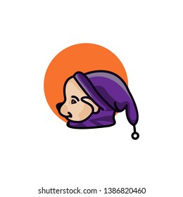 funny animal logo template vector