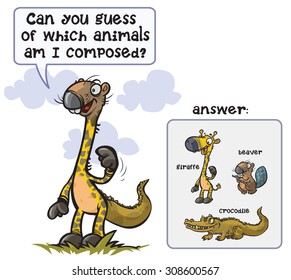 Funny Animal puzzle game.