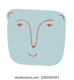 Funny animal. Vector illustration in cartoon style. 