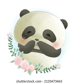 Funny animals cute baby panda