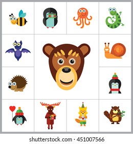 Funny Animals Icon Set