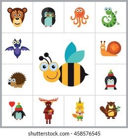 Funny Animals Icon Set