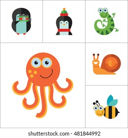 Funny Animals Icon Set