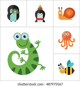 Funny Animals Icon Set