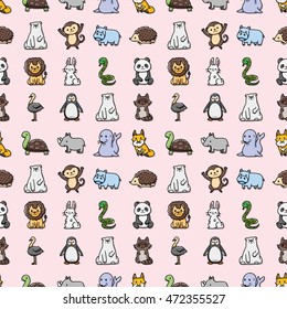 Funny animals icons set,eps10