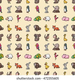 Funny animals icons set,eps10