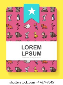 Funny animals icons set,eps10