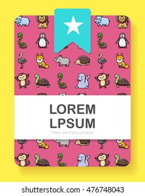 Funny animals icons set,eps10