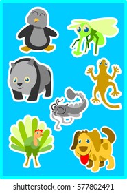 Funny Animals Pack. Complete Animals Set. For Children