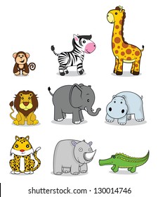 funny animals set