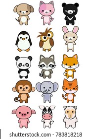 Funny animals. Small and cute.