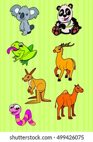 Funny Animals Vector 
