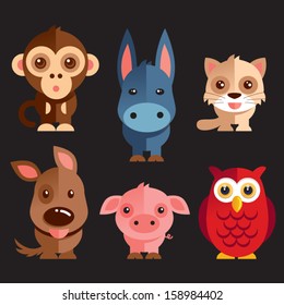 Funny Animals vector illustration