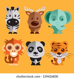 Funny Animals vector illustration