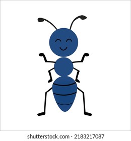 Funny ant graphic character vector 