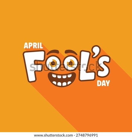 Funny April Fools Face Typography