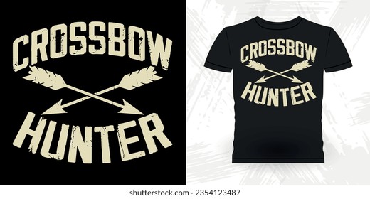 Funny Archer Bowman Hunting Lover Retro Vintage Archery T-shirt Design 