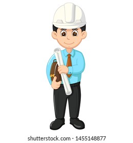 Funny Architect Cartoon For Your Design
