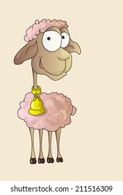 Funny aries, Illustration, vector
