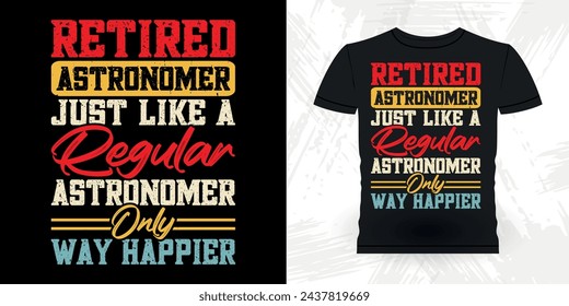 Lustige Astronomie Astronomer Teleskop Retro Vintage Astronomie T-Shirt Design